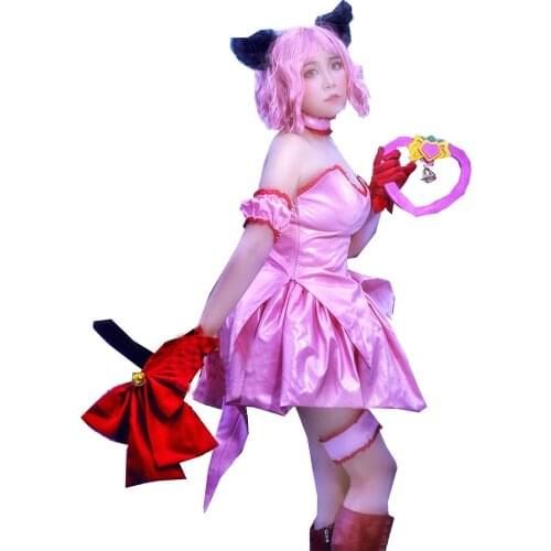 2020 Anime Tokyo Mew Mew Momomiya Ichigo Cosplay Costumes Sexy Pink Shapeshift Dress Role Play Prop Clothing Leather Version