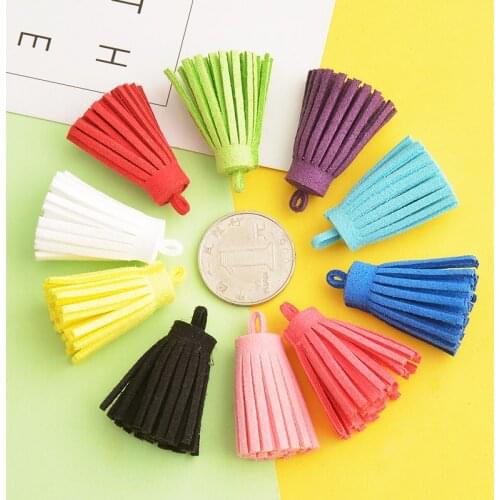 5PCS Colorful Tassel Charms For Jewelry Making For Women Girls DIY Keychain Keyring Earring Phone Bag Pendant Accessories Charm