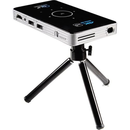 Android 9.0 C6 Mini 4K DLP Android Projector WiFi Bluetooth 4.0 Portable Video Projector Home Cinema Support Miracast Airplay