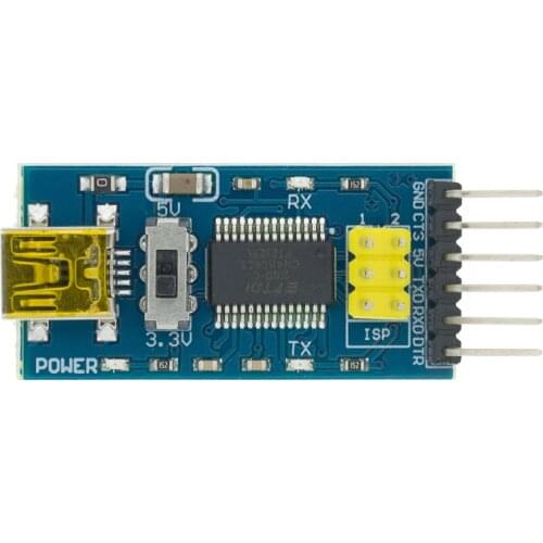 1pcs Basic Breakout Board For FTDI FT232RL USB To TTL Serial IC Adapter Converter Module 3.3V 5V FT232 Switch