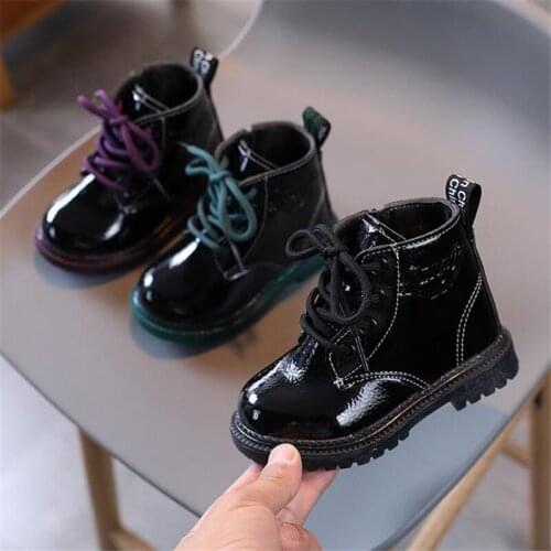Disney shiny child boots 2021 autumn rain boots, high boots, help baby single young female child Martin boots