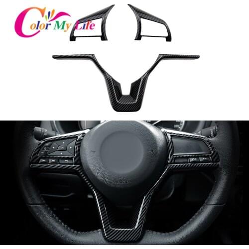 Color My Life Car Steering Wheel Panel Switch Knob Cover Trim for Nissan Note Nismo E-Power Black Limited 2018 - 2020 Stickers