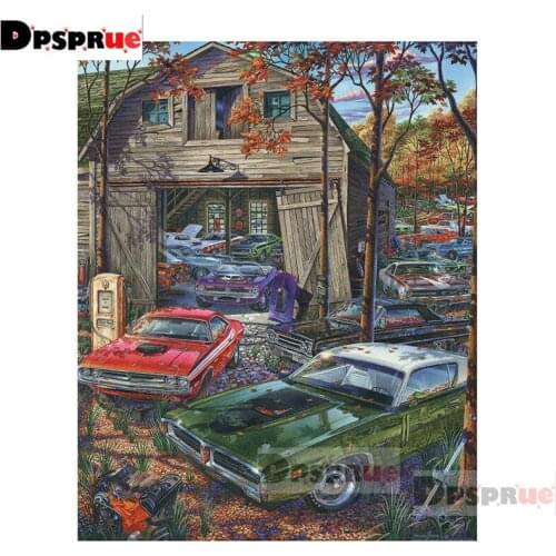 Dpsprue Full Square/Round Diamond Painting Kit Cross Stitch Car Diamond 3D Embroidery DIY 5D Moasic Gift Dp228