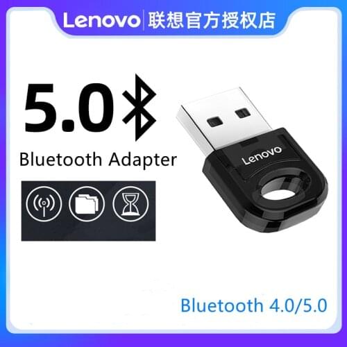 Lenovo USB Bluetooth Adapters 4.0/5.0 USB Wireless Computer Adapter Audio Receiver Transmitter Laptop Earphone BLE Mini Sender