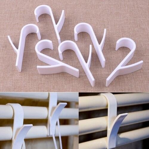 LETAOSK Plastic 6PCS White High Quality Clothes Hanger for Heated Towel Rail Radiator Tubular Bath Holder Hook