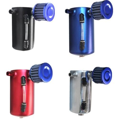 Aluminum Alloy Oil Breathable Pot Ventilation Oil Tank Modified Car Oil Tank With Air Filter Oil Pot Anti-Rust Wear Oil Pot