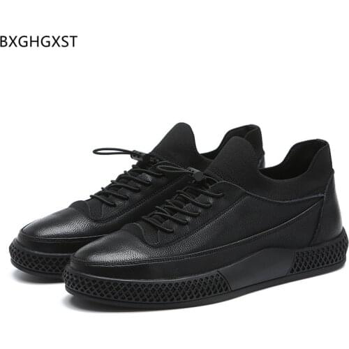 Running Shoes Men Designer Leather Casual Shoes for Man 2021 Black Mens Shoes Casual Men Sneakers Zapatillas Chaussure De Homme