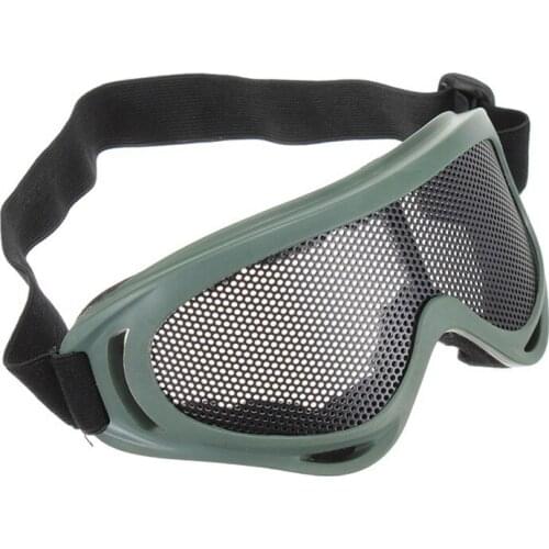 New Hot Sale Outdoors Hunting Airsoft Net Tactical Shock Resistance Eyes Protecting Outdoor Sports Metal Mesh Glasses Goggle