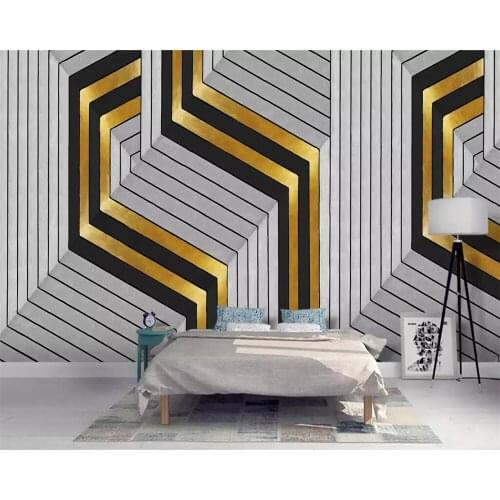 Beibehang Custom wallpaper mural photos simple personality geometric marble 3d cubes flying bird mosaic TV background wall