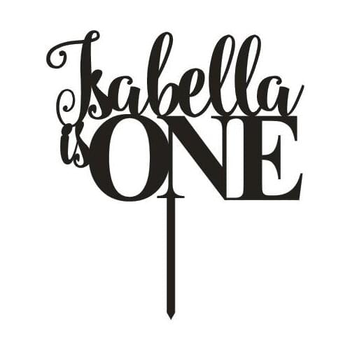 Personalised 1st Birthday cake topper Custom Name Baby First One Birthday Cake Decoration Mirror Acrylic Cake Topper