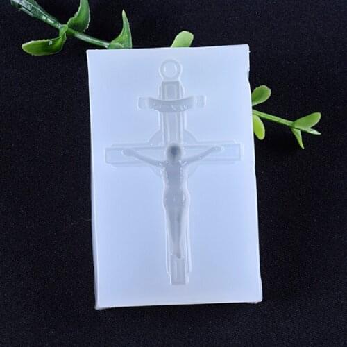 Cross Jewelry Fillings Pendant Silicone Mold Diy Charms Handmade Necklace Earring Epoxy Resin Mould Craft