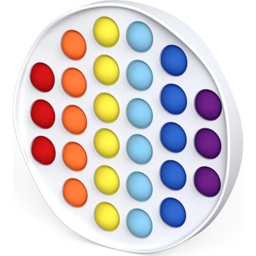 New Fidget Toys Reliver Stress Rainbow Push Bubble Antistress Toys Adult Children Sensory Toy To Relieve Autism
