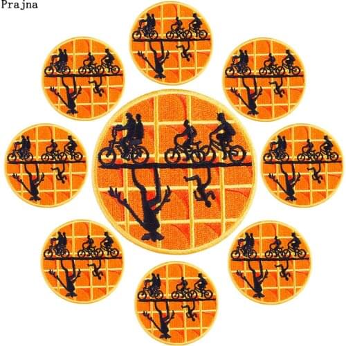 Prajna 10PCS Wholesale Outdoor Adventure Embroidered Patches For Clothing Thermoadhesive Patches Rider Badges Patches On Clothes