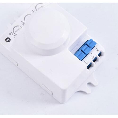 1pc 5.8ghz HF 220V LED Oven System 360 Degree Radar Motion Body Sensor Light Switch Body Motion Detector Microwave Sensor Switch
