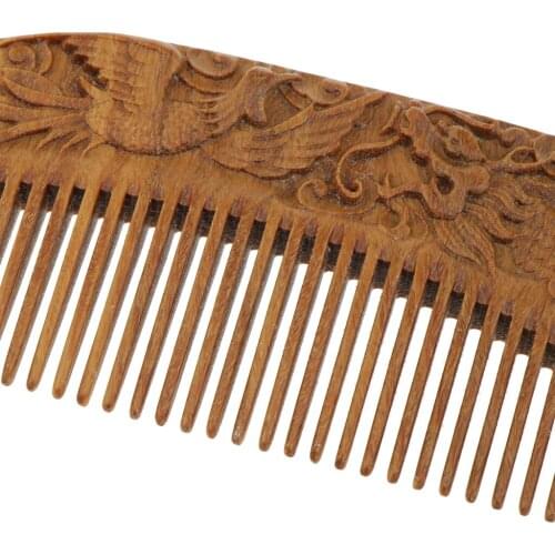 Sandal Wood Hair Comb Anti-Static Massage Hairbrush Wooden Brush Tool
