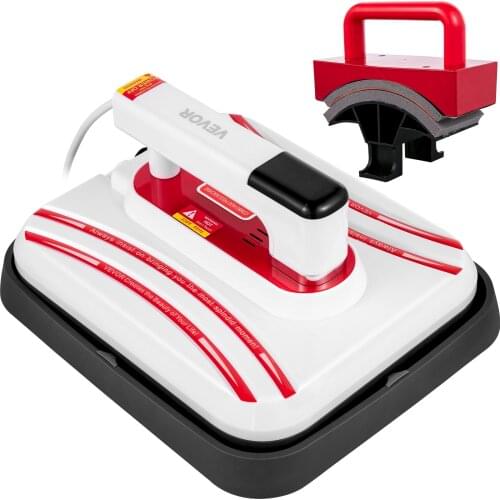 12" X 10" Heat Press Machine For T-shirts Portable Red Easy Press Mini Press