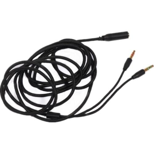 For -Razer Earphone Cable Headphone Adapter Splitter Headset Microphone For -Razer Electra/Kraken PRO 7.1 V2/Hamme H054