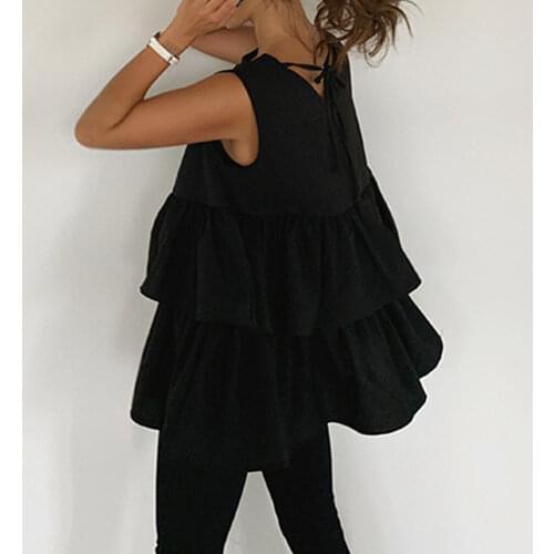 Young17 Womens Black Shirts