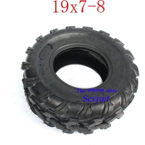 2PCS GO KART KARTING ATV UTV Buggy 19x7-8 Inch Tubeless Tyre 19*7-8 Rubber Tire