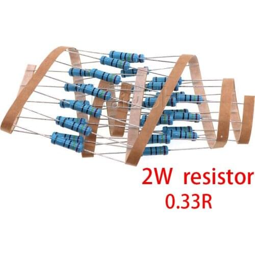 20pcs 0.33 ohm 0.33R 2W Metal film resistor