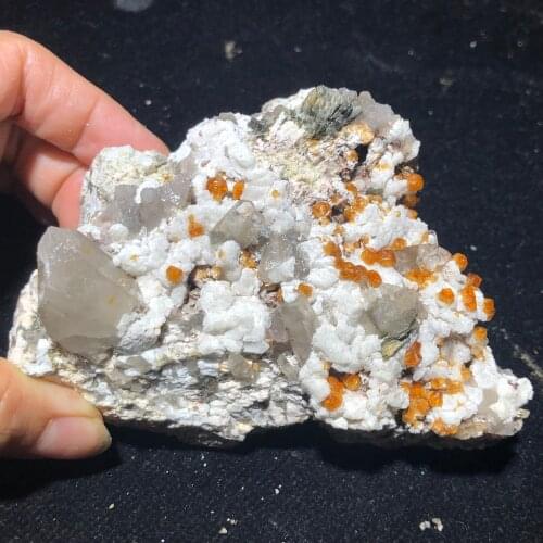 287.4g100% natural crystal with garnet mica intergrowth mineral for home decoration healing energy chakra teaching collection