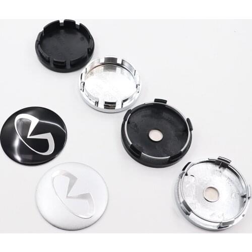 4pcs 56mm or 60mm Infiniti Car Logo Wheel Center Cap Rim Badge Covers Decal Auto Refit Creative Decoration Emblem Sticker