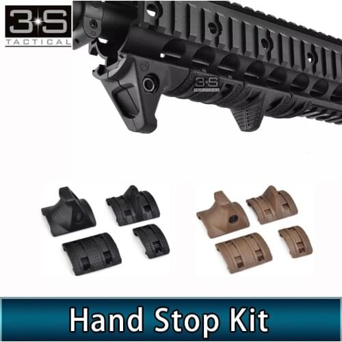 4 PCS/SET EMagpul Hand Stop Kit Panels Picatinny Rail Cover Handguard Airsoft