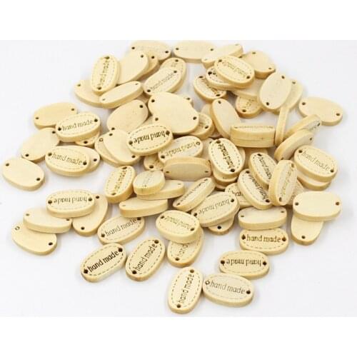 50pcs Handmade Patchwork DIY Sewing Wood Buttons Label Wooden button sewing supplies Decoration Cartoon Sewing Scrapbooking 2019