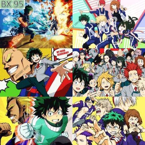 Diamond Embroidery My Hero Academia Anime Diamond Painting 5D Full Square Round Mosaic Kids Room Decoration Cross Stitch Kits