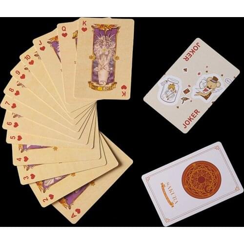 Anime CCS Cardcaptor Sakura Cosplay Props KINOMOTO SAKURA Clow Card Captor Sakura Cards Tarot 54pcs