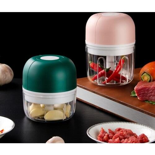 Wireless Electric Garlic Press Household Portable Meshed Garlic Device Mini Meat Grinder Baby Complementary Food Mixer Kitchen