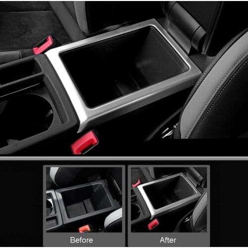 For Audi Q3 2019 2020 Interior Accessories ABS Matte Armrest Box Inner Decoration Cover Trim Car Styling