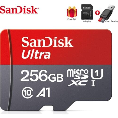 SanDisk Memory Card A1 256GB 128GB 64GB 32GB 16GB U3 Micro sd card Class10 UHS-3 flash card Memory Microsd TF/SD Cards UHS-1