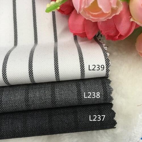 The new striped suit wide leg pants suit suit fabric wool worsted fabric handmade DIY male