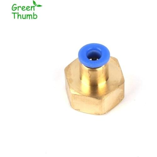 2pcs Inner Diameter 6mm/8mm Brass Straight Connector 1/2 Inch Female Thread Pneumatic Fitting/Adapter Hose Quick Joints
