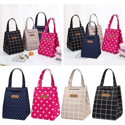 Reusable Lunch Bag for School Office Outdoors Prep Bag Lunch Organizer Lunch Holder Cooler Bag, Waterproof