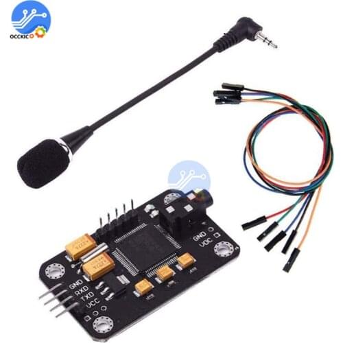Voice Recognition Module Speech Sound Recognition Voice Control Board For Arduino Compatible With Microphone Dupont Jumper Wire