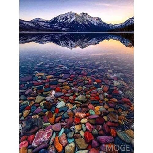 Small stones Besch DIY Diamond Painting Kit Diamond Floral cross Stitch Rhinestone Mosaic Painting Hall Hanging Murals