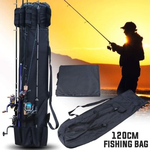 New portable large-capacity multi-function fishing rod bag cylinder outdoor fishing bag sea rod fishing gear storage bag