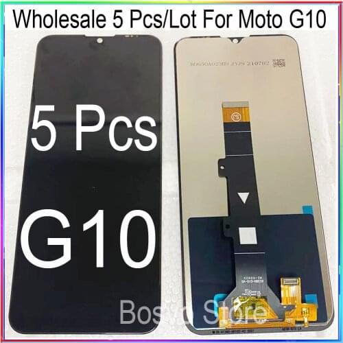 WholeSale 5 Pcs/Lot for Moto G10 XT2127-2/4 LCD Screen Display with Touch Digitizer Assembly G10 Power 2021