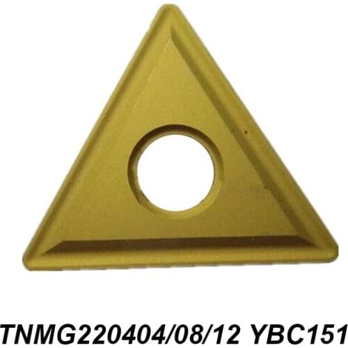 Original TNMG 220404 220408 220412 TNMG220404 TNMG220408 TNMG220412 YBC151 Processing Steel Turning Tool of CNC Carbide Insert