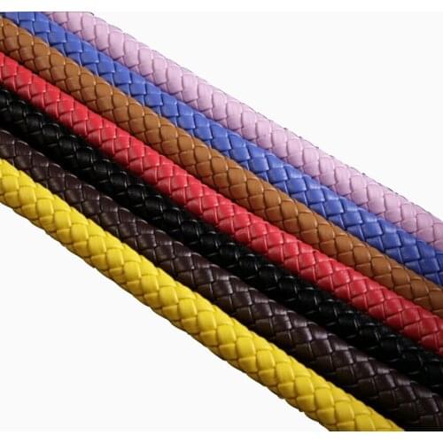 12mm Leather Rope String +2m Genuine Cow Braided Leather Cord for Clothes+DIY Jewelry Craft Findings Making Accessories