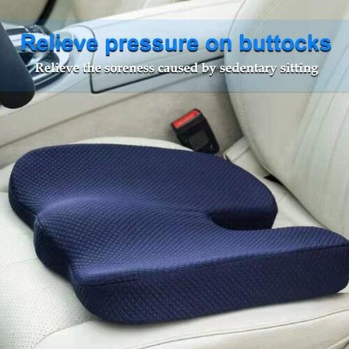 Memory Foam Seat Scushion Office Chair Cshion Support Lumbar Cushion Car Seat Hip Massage Cushion Car Interior Accessories