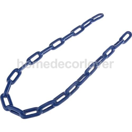 Durable Plastic Coated Iron Swing Link Chain 1.8 M Length Outdoor Toy Accessory Blue