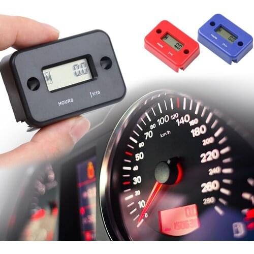Sikeo Waterproof Digital Hour Meter LCD Display Portable Engine Gauge Hour Meter For Motorcycle/Boat Engines Counter Hour Meter