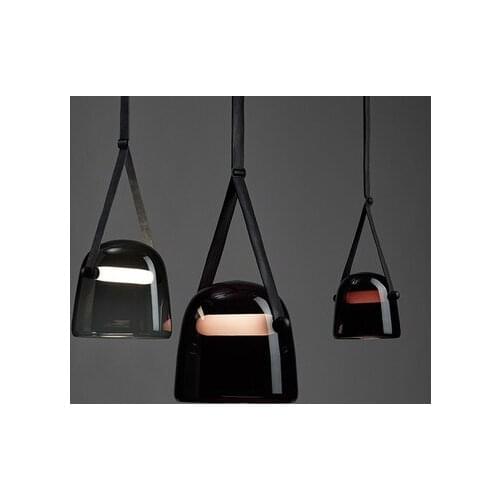 Modern Mona Glass Pendant Lights Led Belt Hanging Lamp for Living Room Bedroom Kitchen Fixtures Suspension Luminaire Home Decor