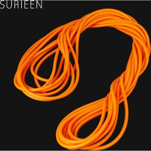 SURIEEN Hunting 10M 2mmx5mm Strong Slingshot Natural Latex Tube Catapult Sling Shot Rubber Band Orange Elastic Bungee Tubes 2050