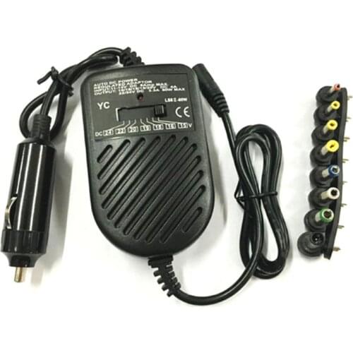 DC 80W Car Auto Universal Charger Power Supply Adapter Set For Laptop Notebook