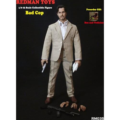 In Stock REDMAN TOYS RM035 1/6 Scale Collectible The Professional Bad Cop Villain Norman Stanfield Action Figure Model for Fans
