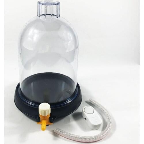 Vacuum Hood Suction Disc Bell In Vacuum Laboratory Jar Sound Physics For Sound Propagation Experiment And Low-Pressure Plastic